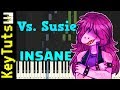 Vs. Susie from Deltarune - Insane Mode [Piano Tutorial] (Synthesia)