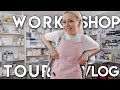 Workshop Tour Vlog! Cleaning & Formulate w/ me