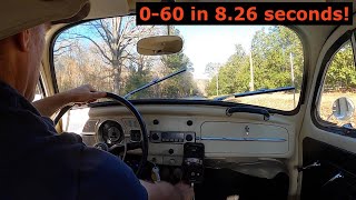 1961 VW Beetle (65 Pan) - VW Beetle 0-60 in 8.26 seconds! - 142