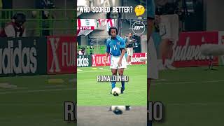 Old school players free kicks 🔥 Who scored better? ⚽ Beckham, Ronaldinho, Roberto Carlos #Shorts