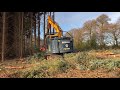 weeks forestry hyundai hx140lcr with sp harvester head