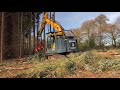 weeks forestry hyundai hx140lcr with sp harvester head