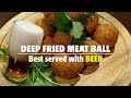 Fried Meatball Recipe. Crispy on the outside and soft on the inside. | My Secret Recipe.