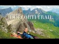 Hiking 100 km through the Dolomites