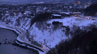 （HD）夕刻の張碓俯瞰