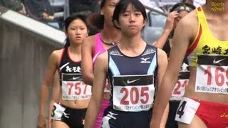 野林祐実 W'100ｍ 決勝 ジュニアオリンピック陸上2010-1023 tv2ne1