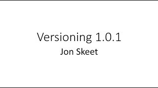 Versioning 1.0.1 - Jon Skeet