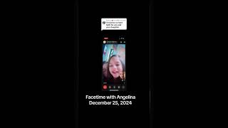 Facetime with Angelina December 25, 2024 Matthew Lodice makes her cry and is abusive