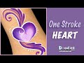 One Stroke Heart: Face Painting Tutorial