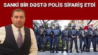 Polis rejimi haqqında danışdı, silahlı polislər arxa fondan film kimi keçdi! Rüfət Səfərovun söhbəti