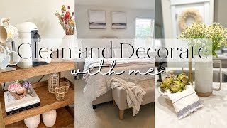 CLEAN AND DECORATE WITH ME | Simple Clean and Decorate 2024 | Home Decor Ideas
