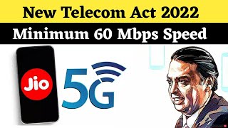 Government New Telecom Act 2022 | 3-4 Times More Internet Speed in India