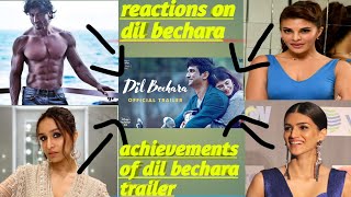 Viddut jamwal, shraddha kapoor ,kriti sanon react to dil bechara trailer||dil bechara trailer