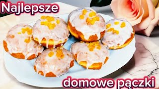 Najprostszy przepis na przepyszne DOMOWE PĄCZKI z ciasta drożdżowego🤩 Każdy może je zrobić! 😋👌