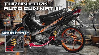 AKHIRNYA TURUN FORK & TUKAR MONO 125ZR