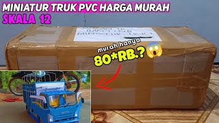 Unboxing miniatur truk oleng bahan pvc harga murah