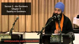 Equality in Gurdwara - Sikh Rehat Maryada