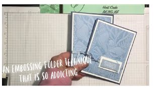 An Addicting Embossing Folder Technique using Seashell 3D Embossing Folder