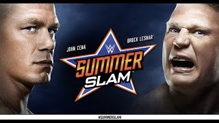 Summerslam 2014 Brock Lesnar vs John Cena - WWE World Heavyweight Championship match