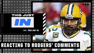 Reacting to Aaron Rodgers opening up on positive COVID-19 test and vaccination status | This Just In