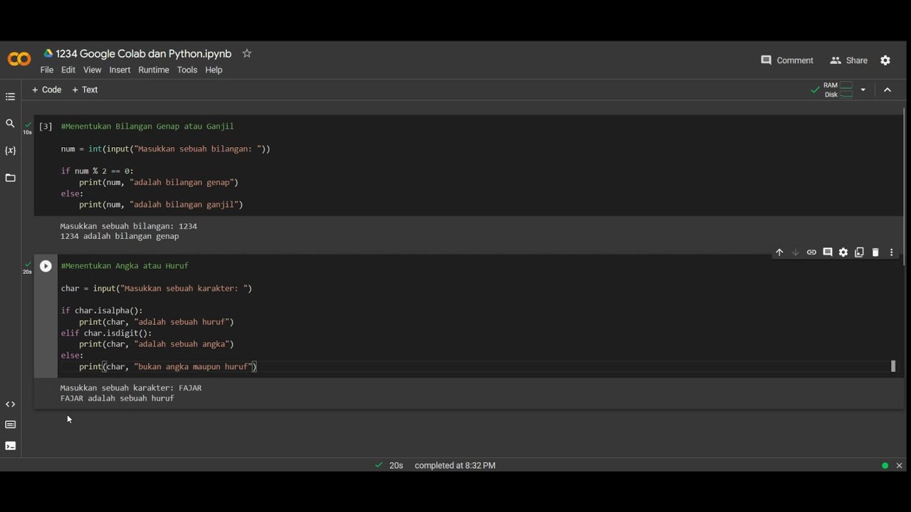 Tutorial Mengenal Google Colab Dan Python Youtube