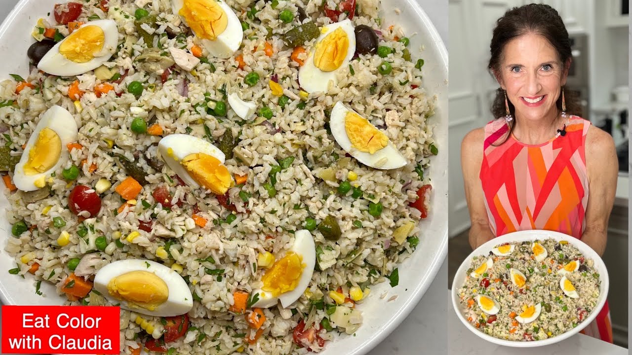 Brown Rice Salad | Italian-Style | Healthy - YouTube