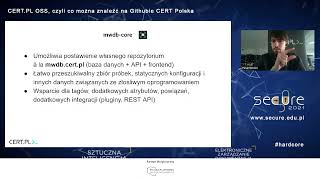 CERT PL OSS, czyli co można znaleźć na Githubie CERT Polska, P. Srokosz, CERT Polska