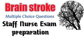 Stroke|Neurology| brain attack| Multiple choice questions