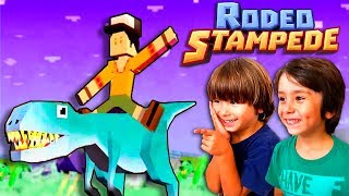 RODEO STAMPEDE con DINOSAURIOS con DANI y EVAN  🦖 Juegos y aplicaciones para niños