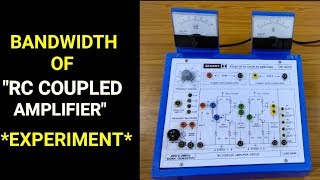 Frequency response curve and Bandwidth of RC Coupled Audio Amplifier | Experiment | Hindi