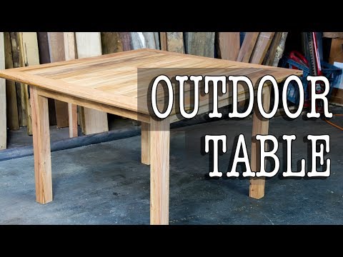 BUILDING AN OUTDOOR TABLE BUILDING AN OUTDOOR TABLE
