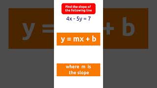 Find the slope of the line.