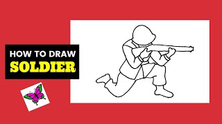 How to Draw a Soldier | Veterans Day Drawings