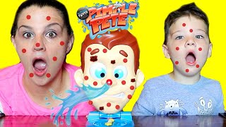 Caleb & Mommy Play Pimple Pete The Pimple Popping Family Fun Game
