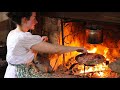 Making Dinner in 1796 |Fire Cooking Delicious Meat| ASMR Real Historic Recipes