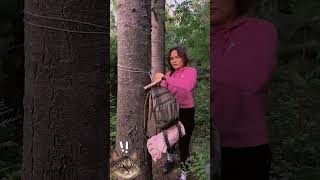 The girl alone camping #camping #survival #bushcraft #outdoors #cooking #marusyaOutdoors #asmr