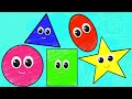 Five Little Shapes, Nursery Rhyme and Cartoon Video for Kids