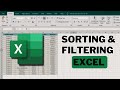 Sorting and Filtering Data in Excel | How to Organize and Search Data Efficiently