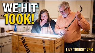 The 100K Crate Arrived! 🎉 Live Unboxing + KitchenAid Giveaway Update