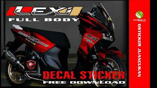 DECAL STICKER YAMAHA LEXI | FREE VECTOR