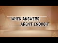 When Answers Aren’t Enough | Instrumental | Lyrics