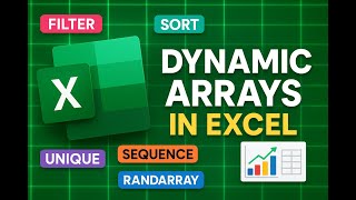 Dynamic Array Function (FILTER, SORT, UNIQUE,SEQUENCE & RANDARRAY) #Excel #DynamicArrays #exceltips