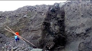 Today There Was A Large Landslide At The Mine Site On The Left