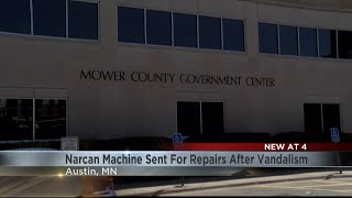 Vandalized Narcan vending machine to cost $1,000 to repair in Mower County