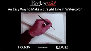 BeckerArt Making a Fine Line in Watercolor Quick Tip