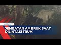 Jembatan Penghubung Kawasan Pancoran Mas Depok Ambruk Gegara Dilintasi Truk Bermuatan Genteng!