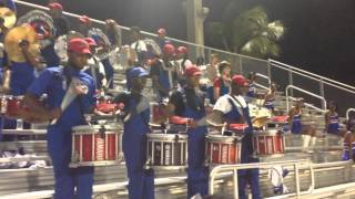 Plantation High School Drumline L.O.P Playing \