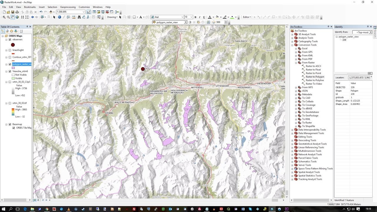 ArcGIS - Raster To Polygon Conversion - YouTube