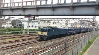 【上野駅・高崎線開業140周年記念】JR東日本EF64-1053+12系ぐんま車5両 9821レ 上野駅・高崎線開業140周年記念号 2023/7/28