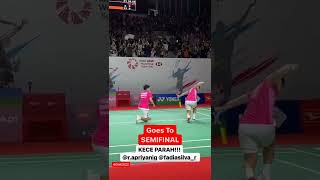 Apriyani Rahayu/siti Fadila Lanjut Babak Semifinal Pertandingan yang menebarkan